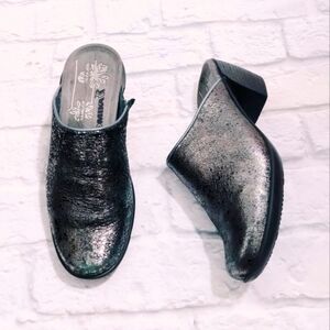 Romika Moro Goring‎ Mokasetta Metallic Mules Clogs